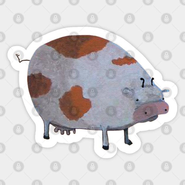 mooeuf Sticker by bobgoodallart